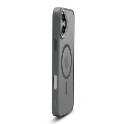 Apple iPhone 16 Plus Hoesje - Grijs - Bumper MagSafe Back Cover