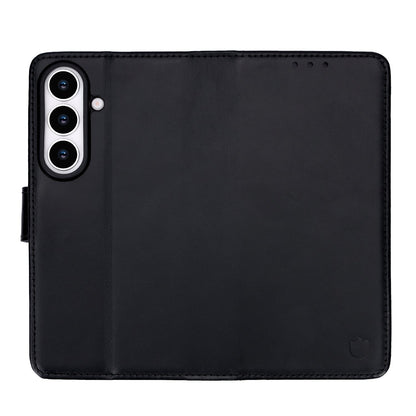 Étui pour Samsung Galaxy S26 - Noir Onyx - Étui portefeuille en cuir véritable