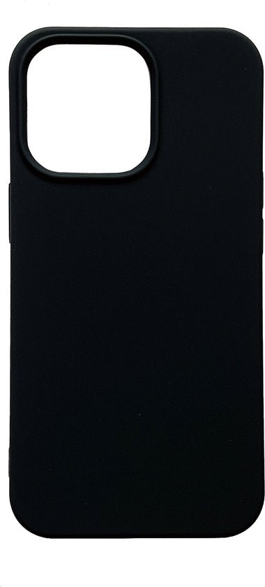 Apple iPhone 13 Pro Hoesje - Zwart - Matte Siliconen Back Cover