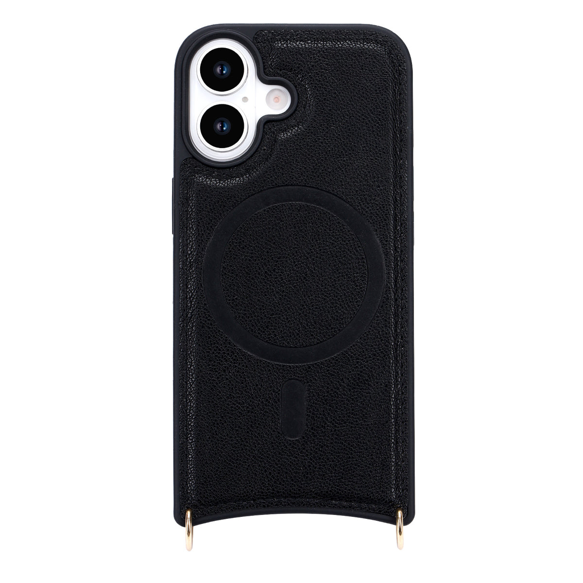 Apple iPhone 16 Hoesje - Zwart - 'Amsterdam' Magnetische Wallet Case met Pasjeshouders en
