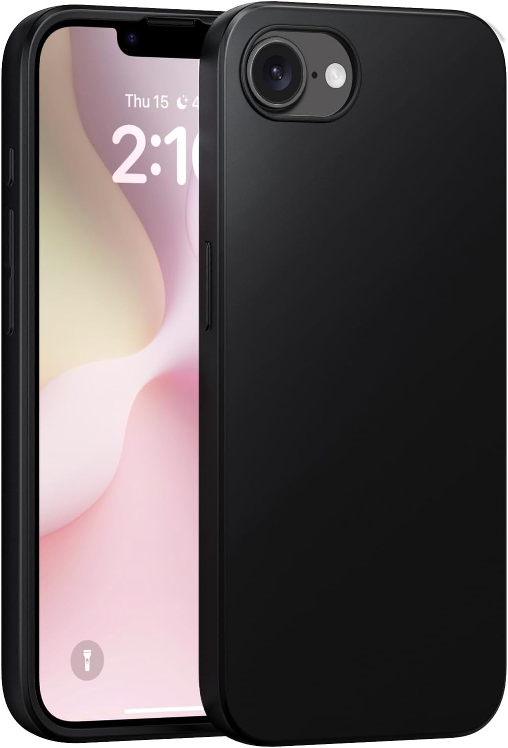 iPhone 16e Hülle - Schwarz - Silikon Back Cover