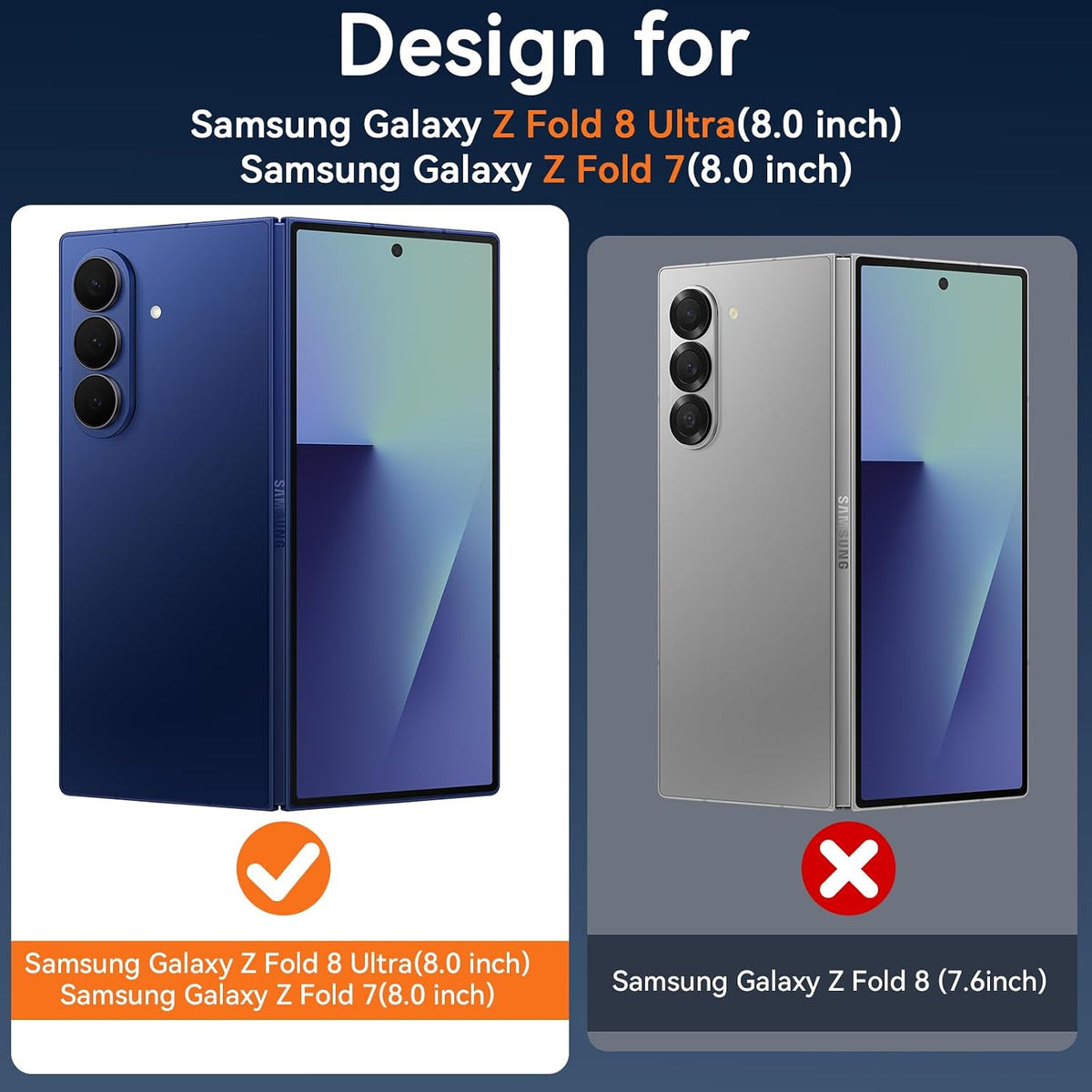 Samsung Galaxy Z Fold8 Ultra Hoesje - Grijs - Matte Armor MagSafe Back Cover
