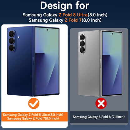 Samsung Galaxy Z Fold8 Ultra Hoesje - Grijs - Matte Armor MagSafe Back Cover
