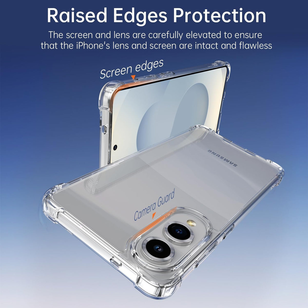 Samsung Galaxy S25 Edge Hoesje - Transparant - Anti-Shock Back Cover