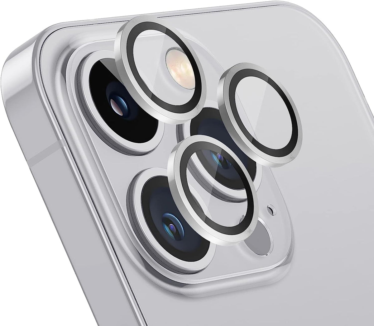 Apple iPhone 14 Pro Lens Protector - Zilver - 1 Stuk