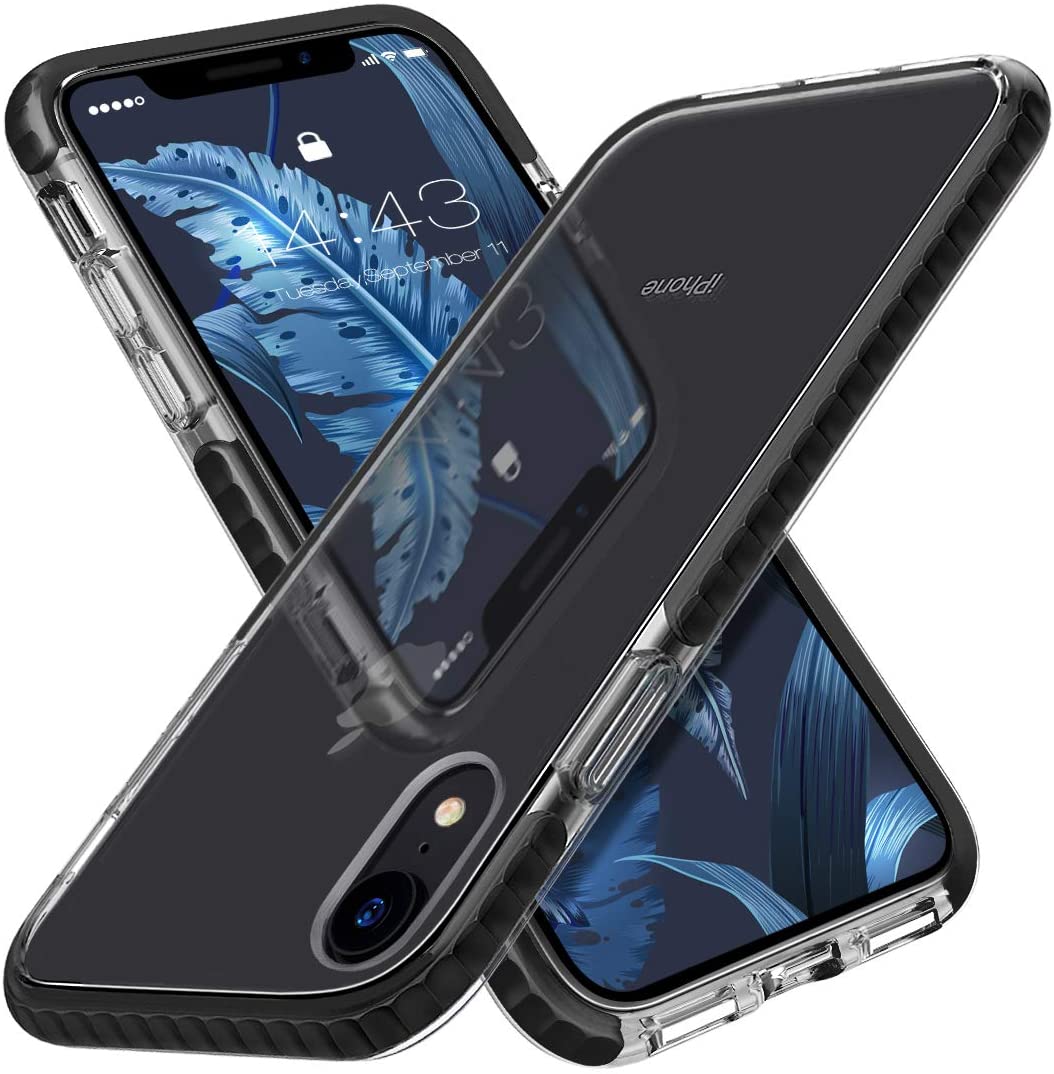 Apple iPhone XR Hoesje - Zwart - Armor Anti-Shock Back Cover