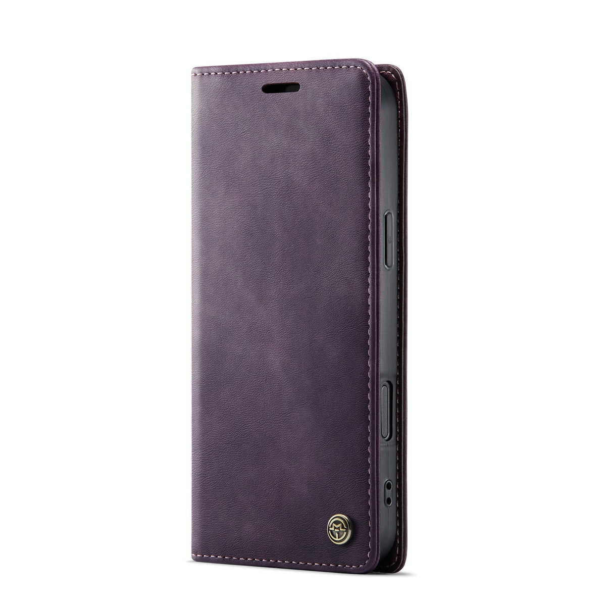 Apple iPhone 18 Pro Hoesje - Dark Purple - Luxe Dunne Bookcase