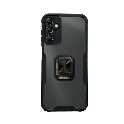 Samsung Galaxy A14 4G Hülle - Schwarz - Ring-Ständer Backcover