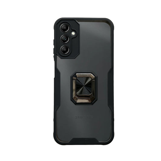 Samsung Galaxy A14 4G Hülle - Schwarz - Ring-Ständer Backcover