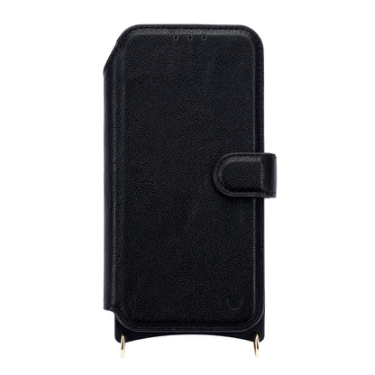 Apple iPhone Air Hoesje - Zwart - 'Amsterdam' Magnetische Wallet Case met Pasjeshouders en
