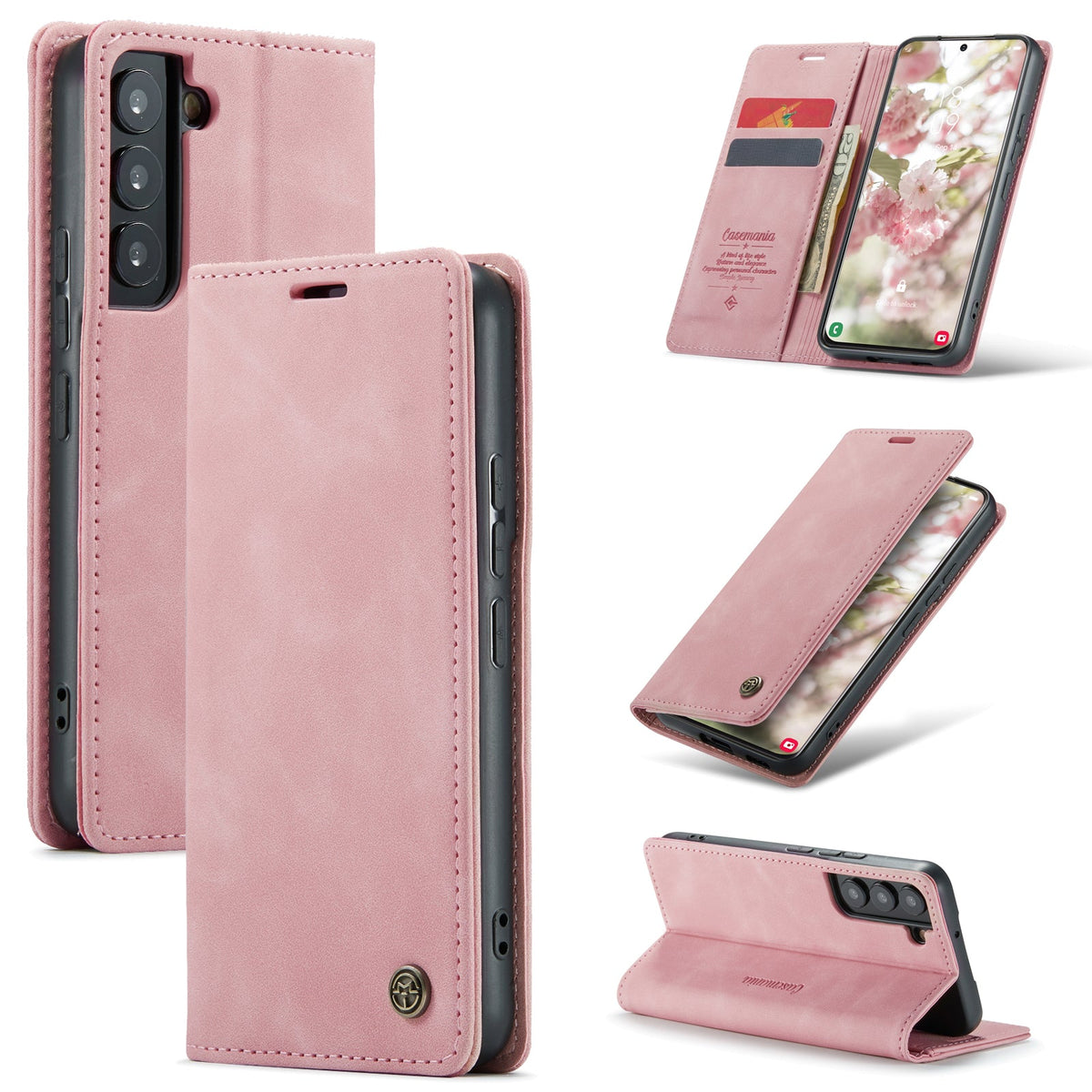 Samsung Galaxy S24 Plus Hoesje - Pale Pink - Dunne Bookcase