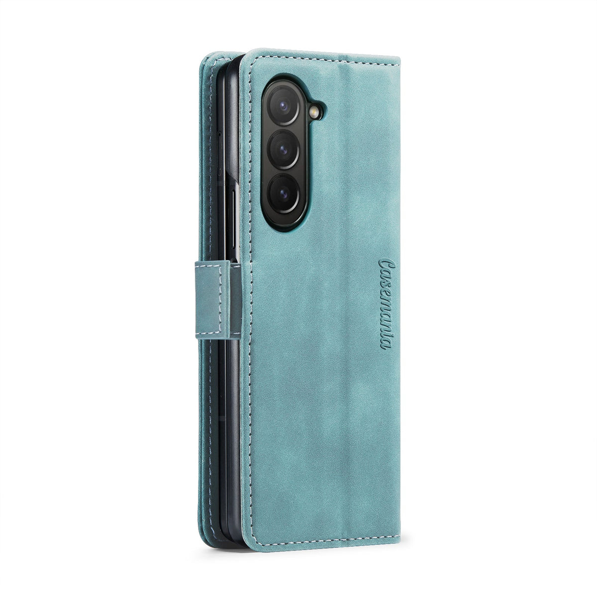 Samsung Galaxy Z Fold 5 Hoesje - Aqua Blue - Dunne Bookcase