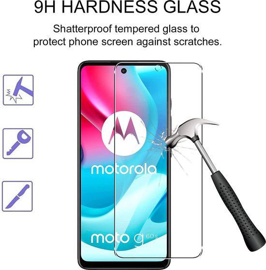 Motorola Moto G60s Screenprotector - Tempered Glass - 2 Stuks