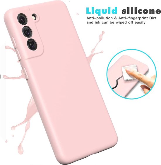 Samsung Galaxy S21 FE Hoesje - Roze - Siliconen Back Cover