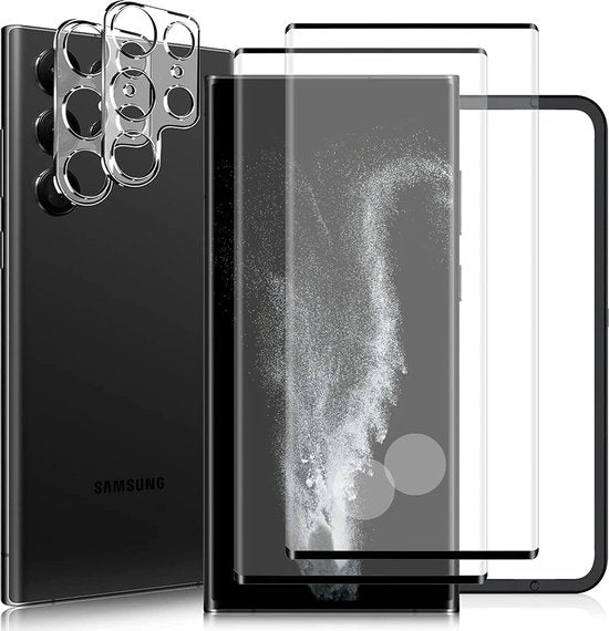 Samsung Galaxy S23 Ultra Screen- en Cameraprotector - 2 Stuks
