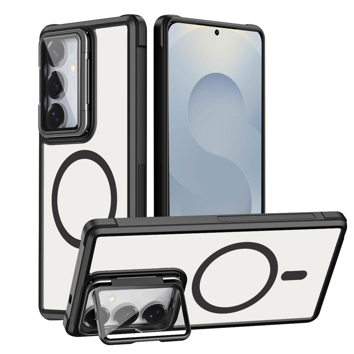 Samsung Galaxy A57 Hoesje - Zwart - Bumper MagSafe Back Cover