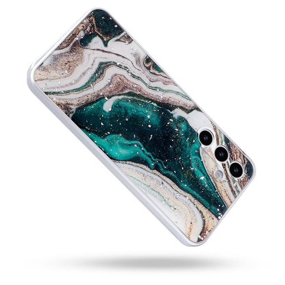 Samsung Galaxy A56 Hoesje - Groen - Marmer Back Cover