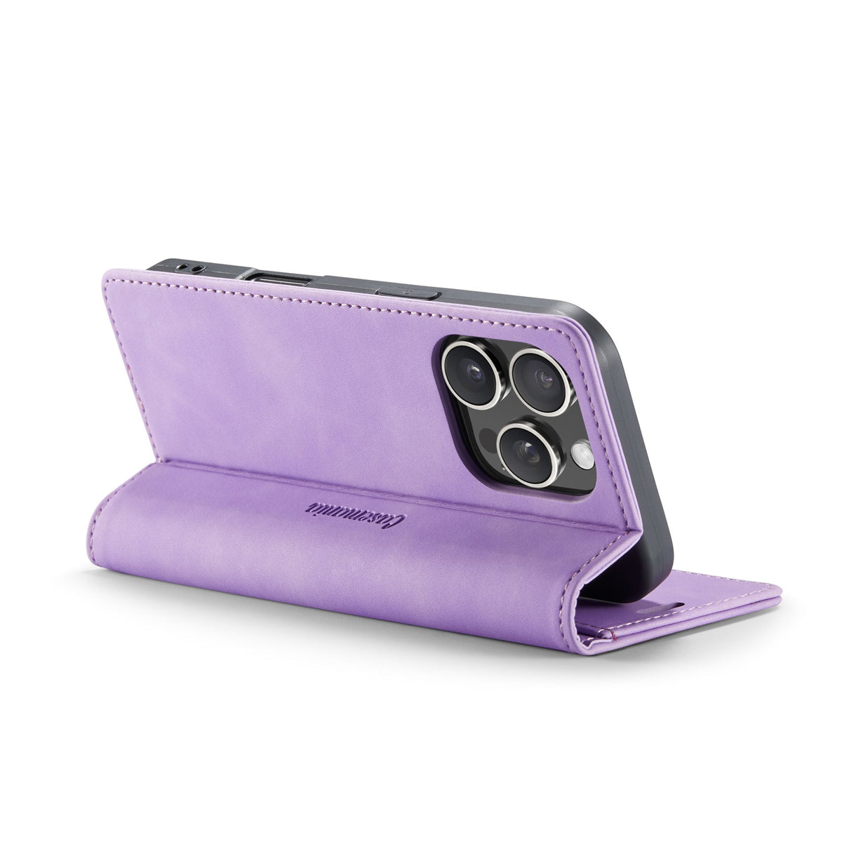iPhone 16 Pro Hoesje - Bright Lila - Dunne Bookcase