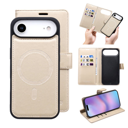 Apple iPhone Air Hülle - Gold - 2-in-1-Velvet-Klapphülle mit Kartenfach