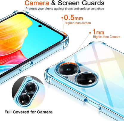 Oppo A98 Hoesje - Transparant - Anti-Shock Back Cover