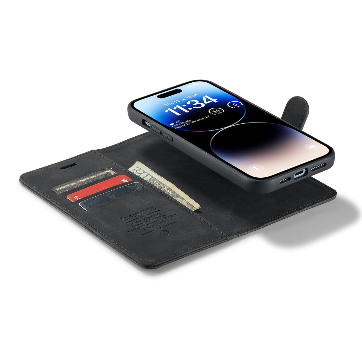 Apple iPhone 12 Pro Max Case - Charcoal Gray - 2-in-1 Wallet Case