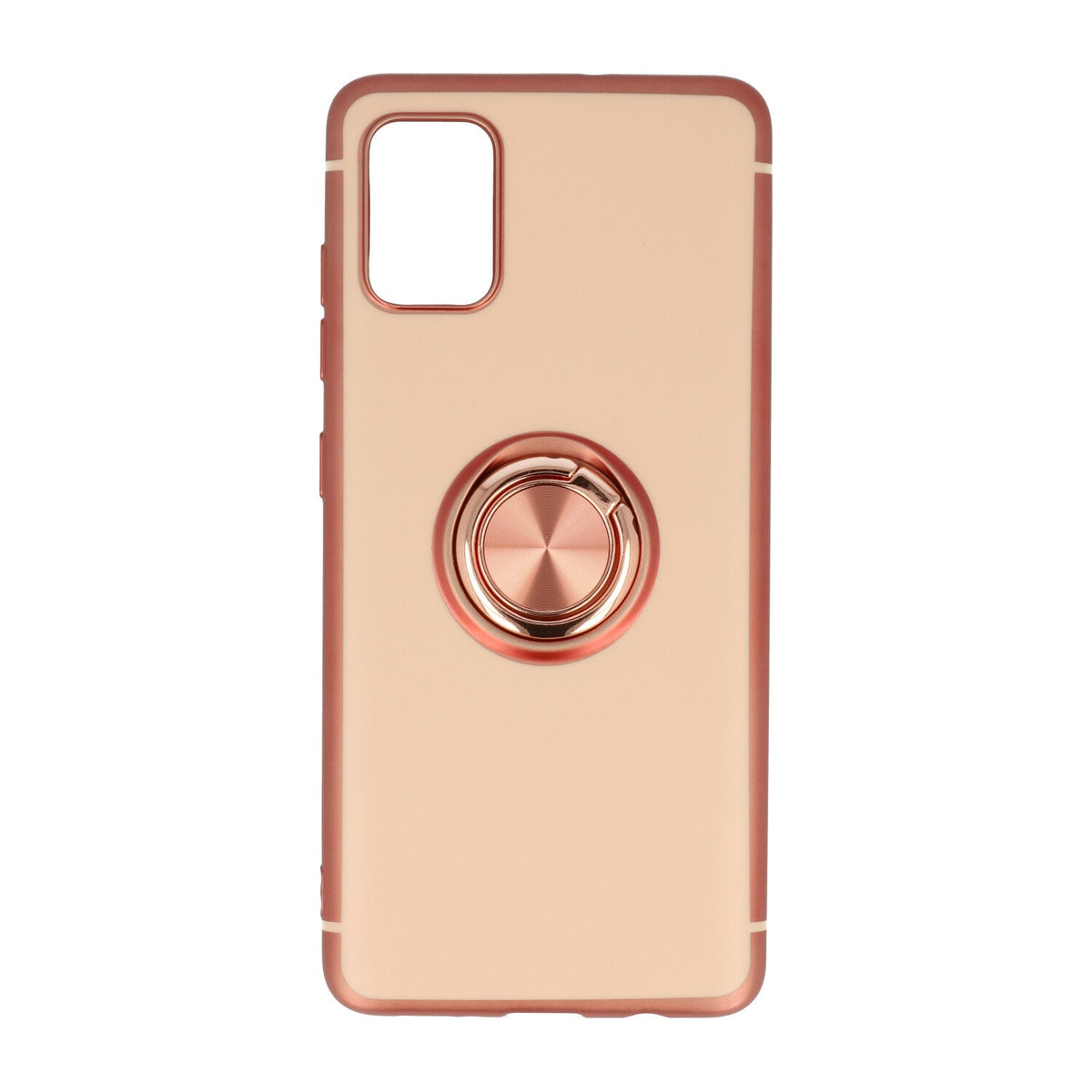 Samsung Galaxy S20 Ultra Hoesje - Roségoud - Siliconen Ring Kickstand Back Cover