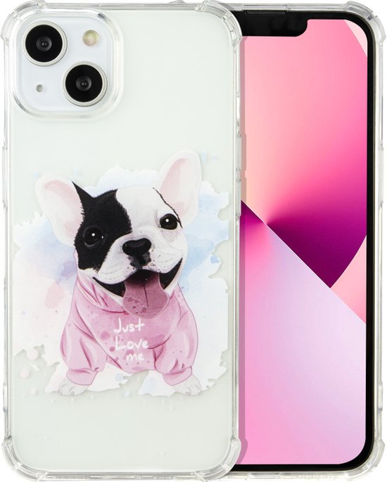 Apple iPhone 14 Hülle - Puppy - Schmetterling Backcover
