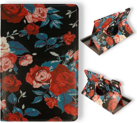 Samsung Galaxy Tab A7 Lite Tablet Case - Vintage Flowers - Rotating Folio Case