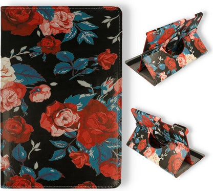 Samsung Galaxy Tab A7 Lite Tablet Case - Vintage Flowers - Rotating Folio Case
