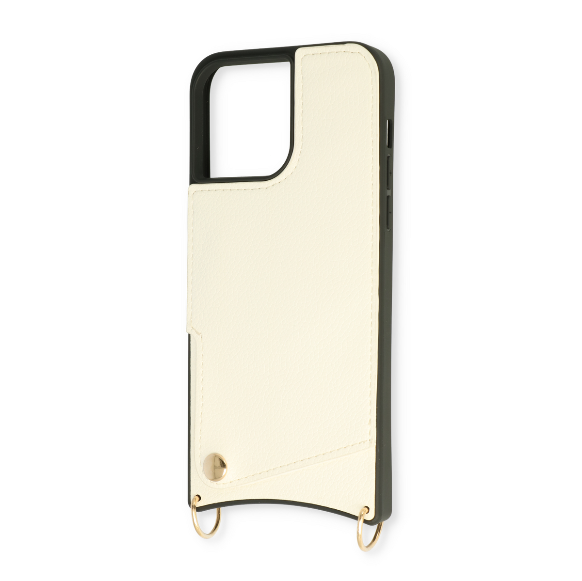 Apple iPhone 14 Pro Max Hoesje - Wit - Back Cover met Pols Bandje en Telefoonkoord