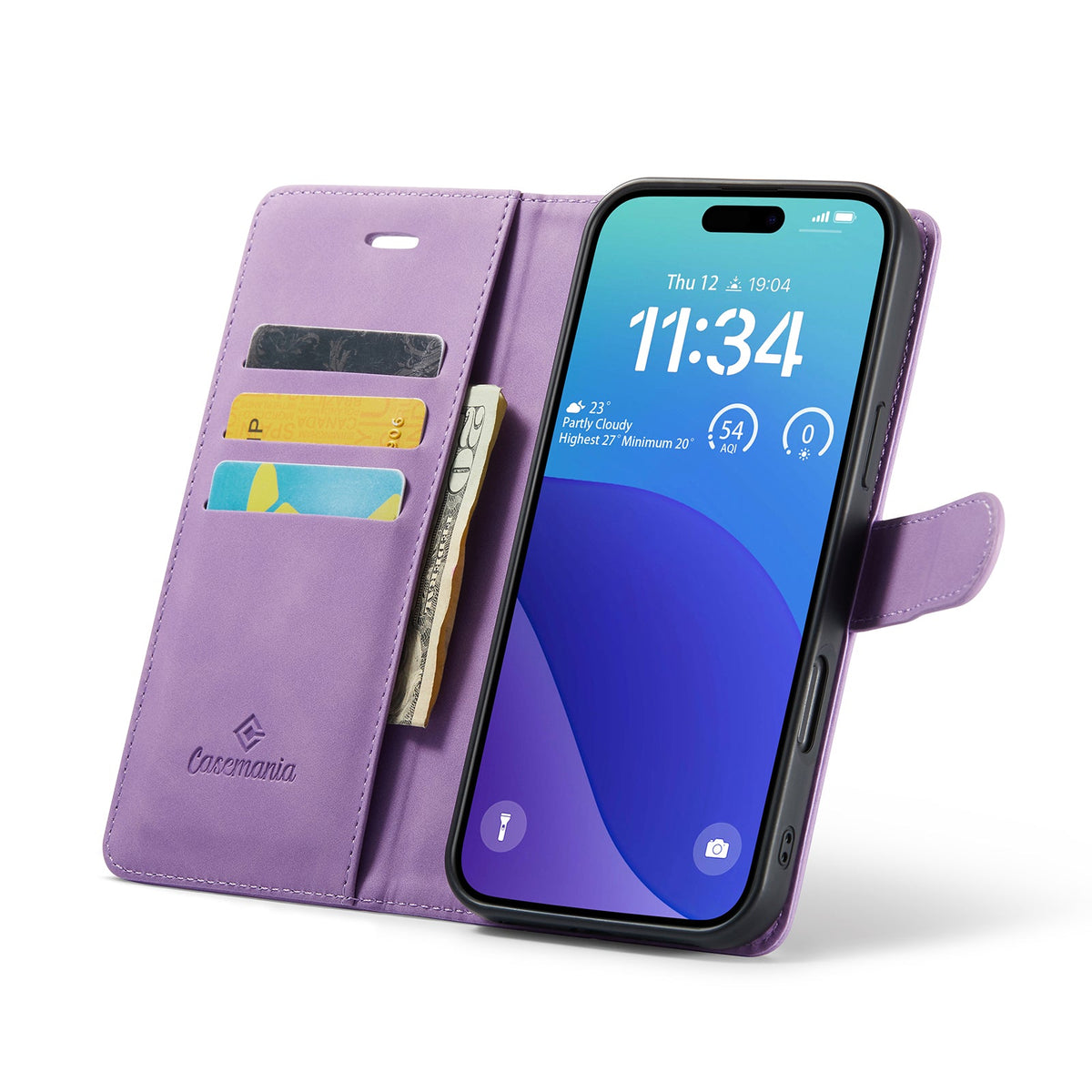 Apple iPhone 16 Pro Max Case - Bright Lila - 2-in-1 Wallet Case