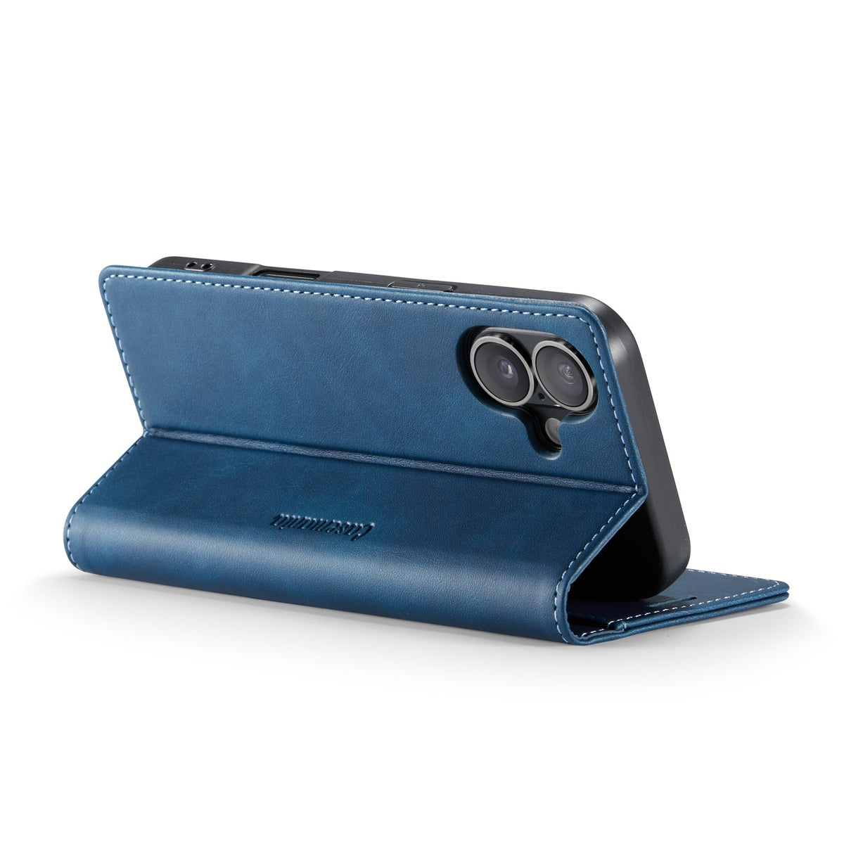 iPhone 17 Hoesje - Navy Blue - Dunne Bookcase