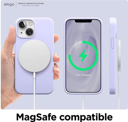 Apple iPhone 13 Hoesje - Paars - Siliconen Back Cover