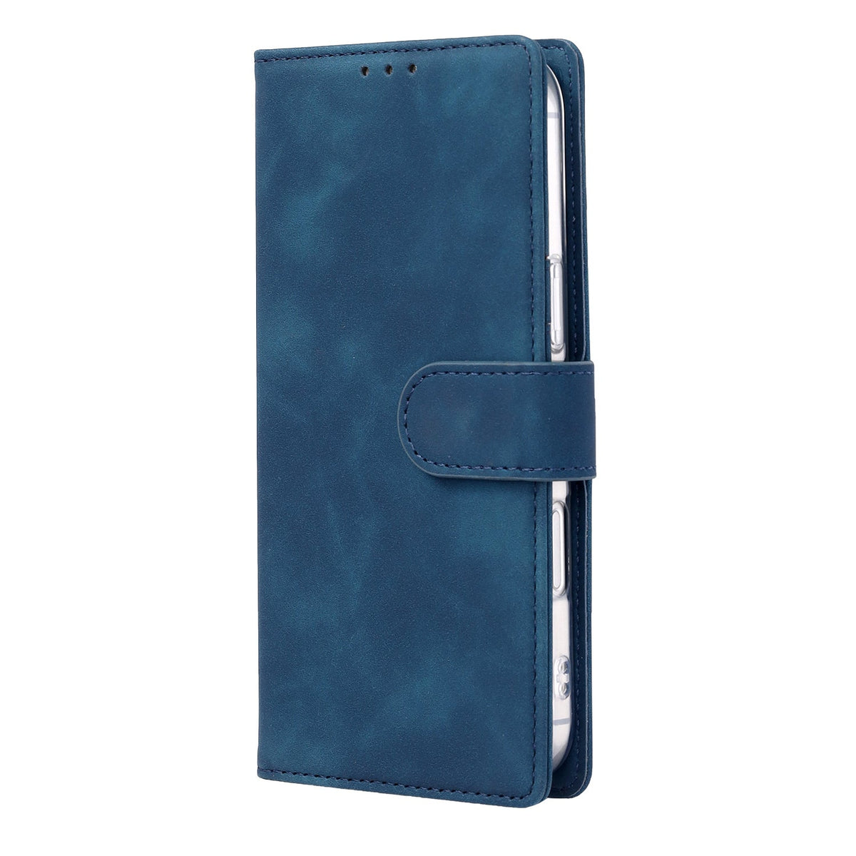 iPhone 17e Hoesje - Blauw - Kunstleer Portemonnee Bookcase