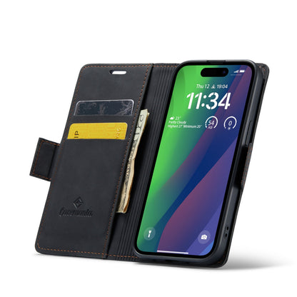 Apple iPhone 15 Hoesje - Charcoal Gray - Portemonnee MagSafe Bookcase