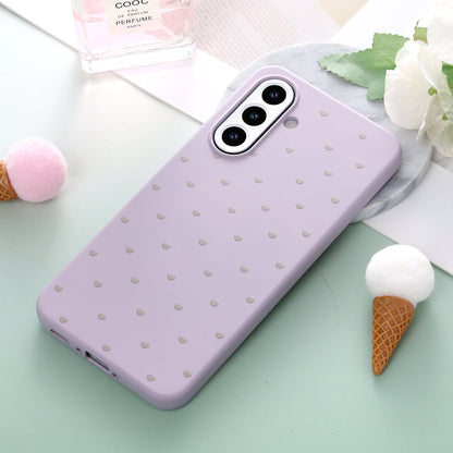 Samsung Galaxy A36 Hoesje - Paars - Hartjes Back Cover