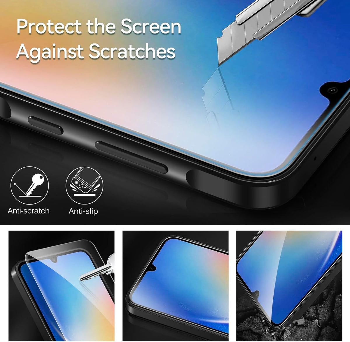 Samsung Galaxy A35 Screenprotector - Full Cover - 2 Stuks