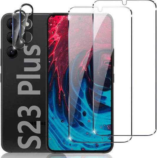 Samsung Galaxy S23 Plus Screen- en Cameraprotector - 2 Stuks