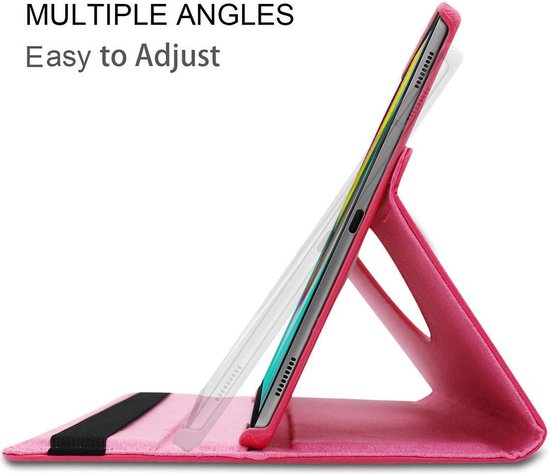 Samsung Galaxy Tab A7 Lite Tablethoes - Roze - Draaibare Bookcase