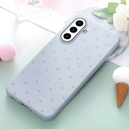 Samsung Galaxy A36 Hoesje - Blauw - Hartjes Back Cover