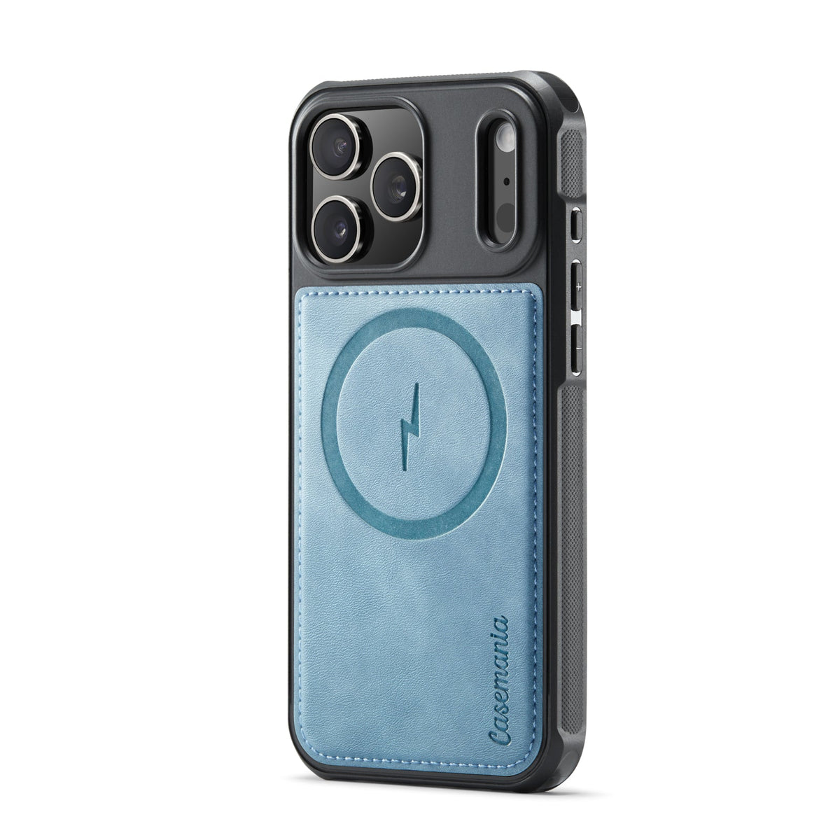 Apple iPhone 18 Pro Max Hoesje - Aqua Blue - Kunstleer MagSafe Back Cover