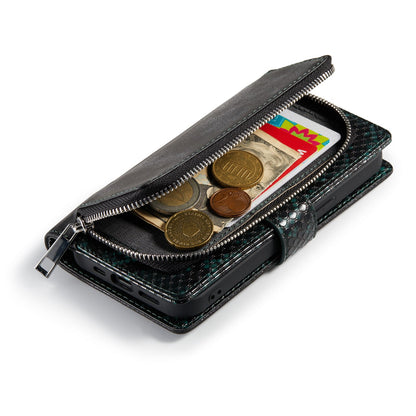 Apple iPhone 13 Mini Hoesje - Groen - Luxe Bookcase met Rits