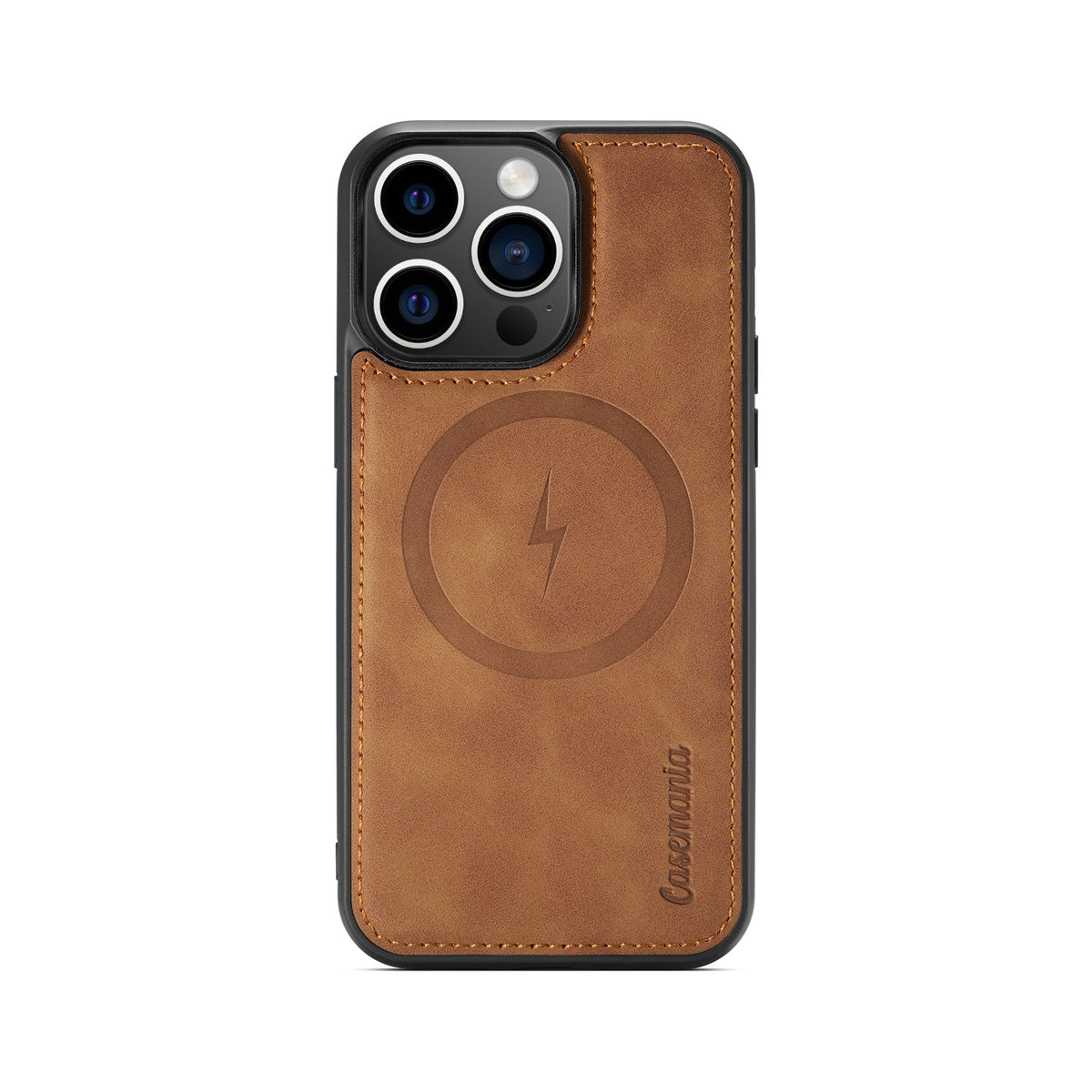 Apple iPhone 15 Pro Max Hoesje - Sienna Brown - 2 in 1 MagSafe Bookcase