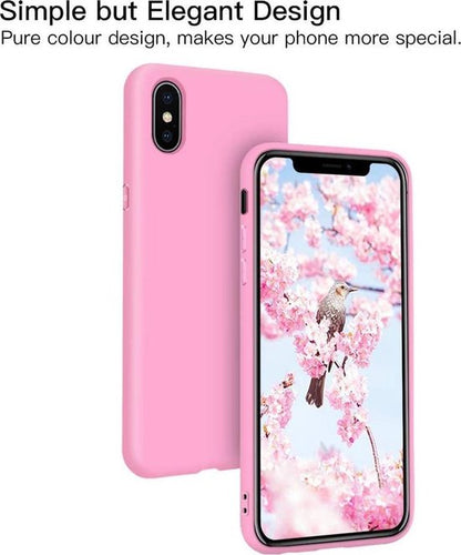 Apple iPhone X/10 Case - Pink - Silicone Back Cover