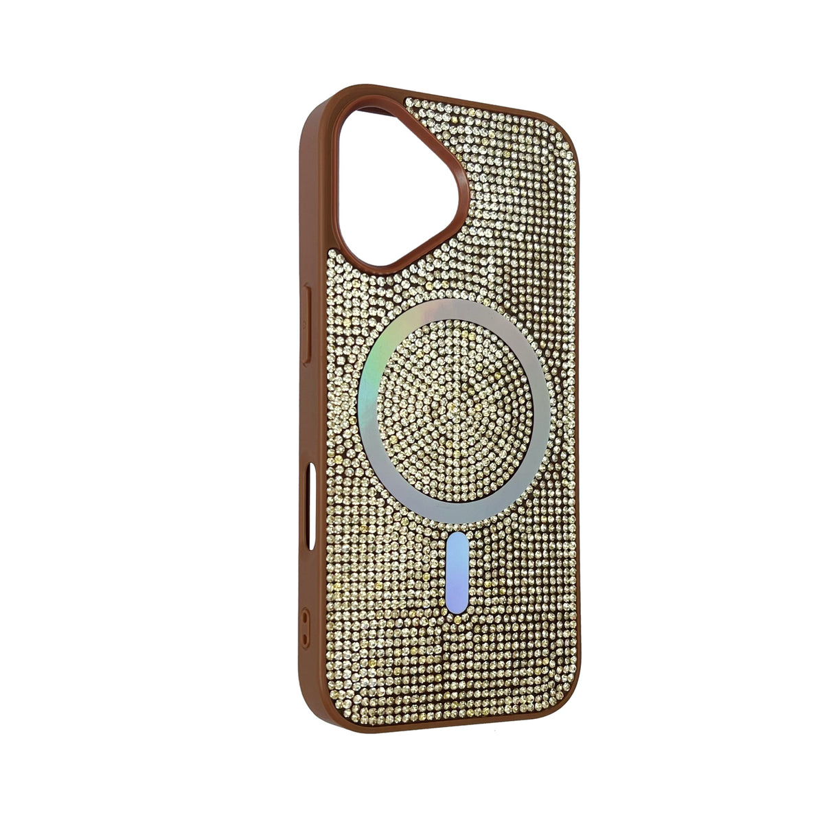Apple iPhone 17 Case - Brown - Diamond Glitter MagSafe Back Cover