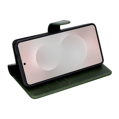 Samsung Galaxy S26 Ultra Hoesje - Forest Green - Echt Leren 2 in 1 MagSafe Bookcase
