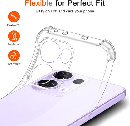Oppo Reno 13 Pro Case - Clear - Shockproof Back Cover