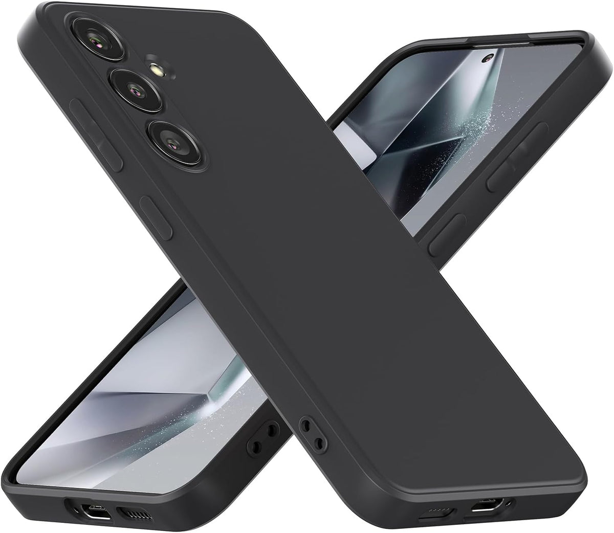 Samsung Galaxy A37 Hoesje - Zwart - Shockproof Siliconen Back Cover