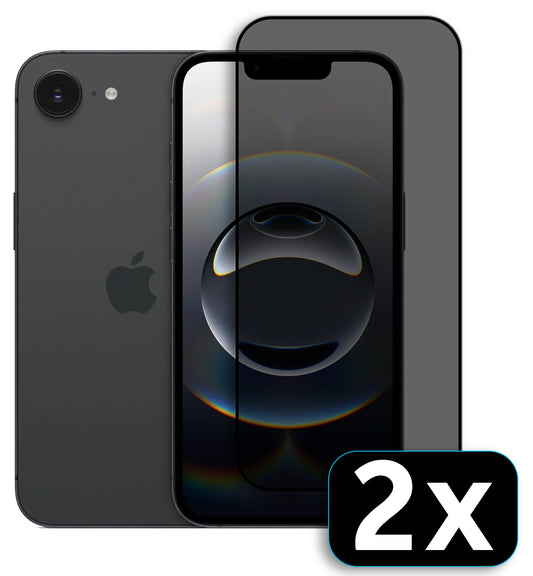Apple iPhone 16e / 14 / 13 Pro / 13 Panzerglas - Privacy - 2 Stück