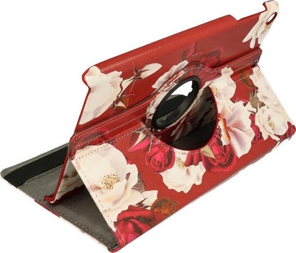 Samsung Galaxy Tab A7 Lite Tablethoes - Roses - Draaibare Bookcase